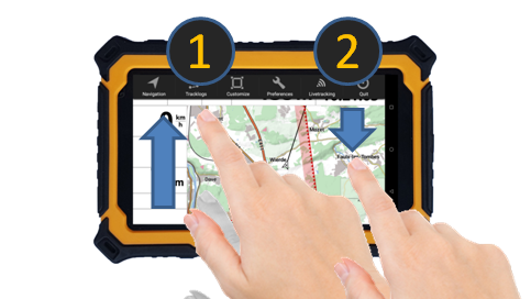 Contextual menu click2 XCTrack Contextual menu
