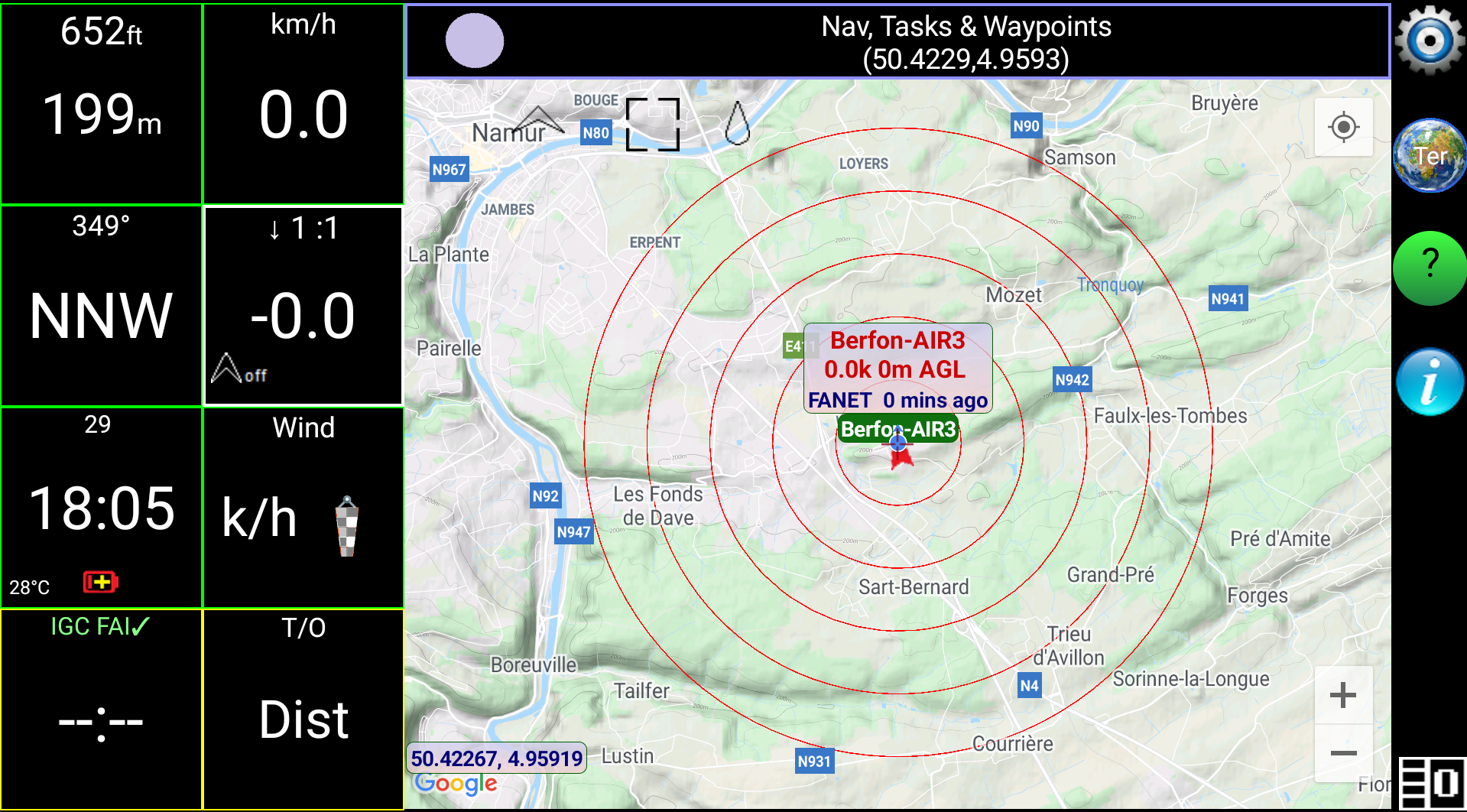 XC Guide, aircraft detection