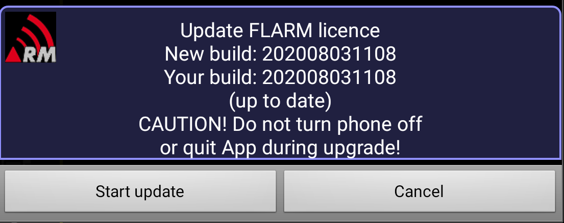 start update