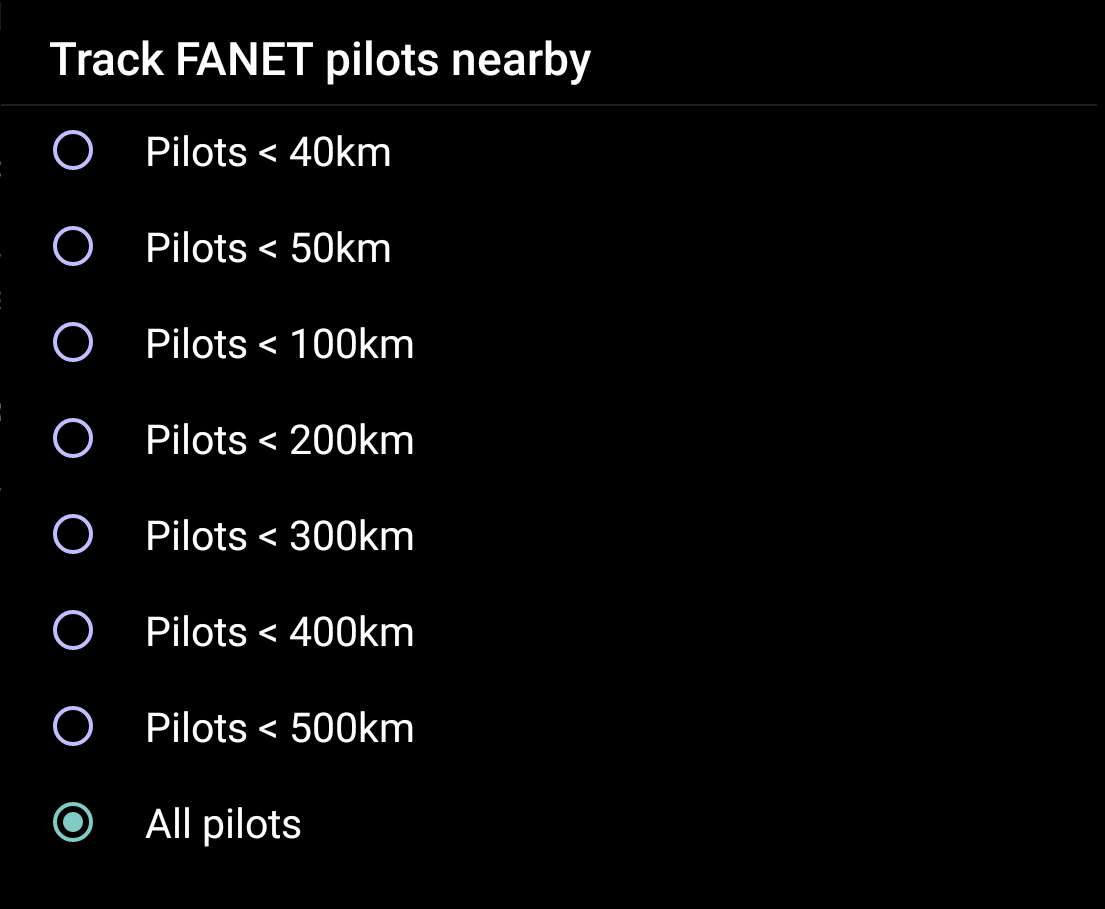 Track pilots