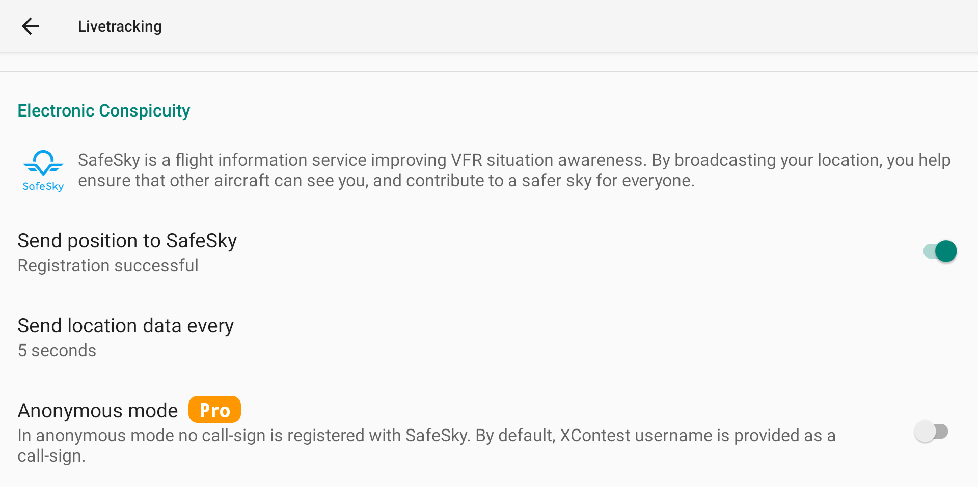Safesky config